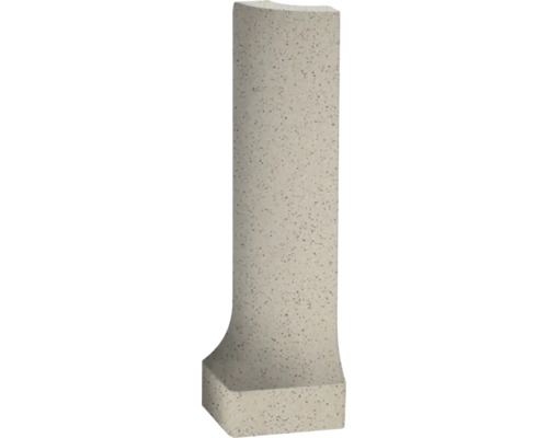 Hohlkehlleiste Außenecke Starline hellbeige 2,3x8 cm Betonbordstein mit gefaster Kante für Gartengestaltung