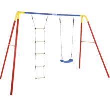 Klettergerüst mit Schaukel und Strickleiter für den Außenbereich