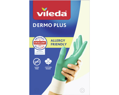 Vileda Dermo Plus Handschuhe, latexfrei und mit Baumwollinnenseite