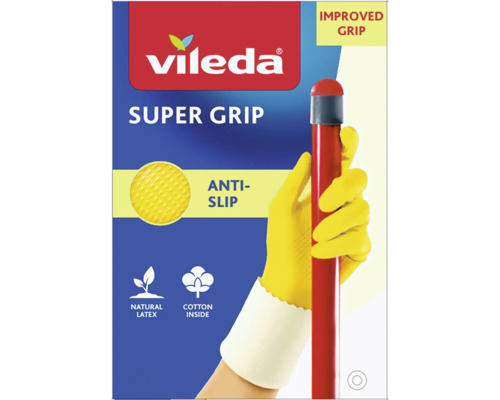 Vileda Super Grip Haushaltshandschuhe mit verbesserter Griffigkeit