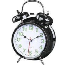 Analoger Wecker mit Zifferblatt und Glocken