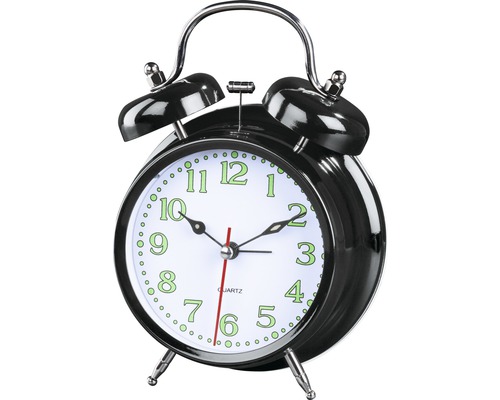 Analoger Wecker mit Zifferblatt und Glocken