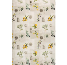 Tischdecke mit Zitronen-, Oliven-, Lavendel- und Blumendekor