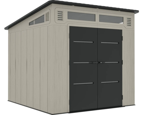 Geräteschuppen mit Doppeltür zur Aufbewahrung von Gartengeräten und Werkzeugen