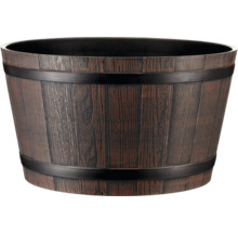 Blumenkübel in Holzoptik