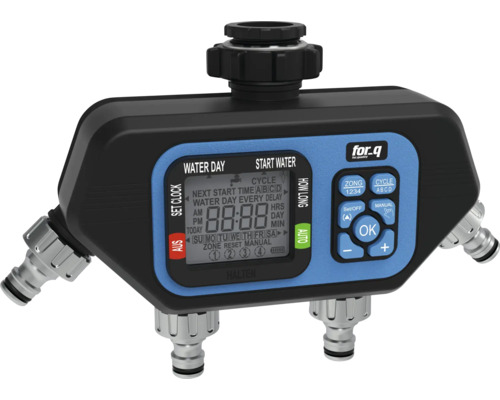 Bewässerungscomputer mit vier Ausgängen und digitaler Anzeige