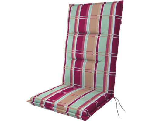 Gestreifte Hochlehner-Auflage für Gartenstühle