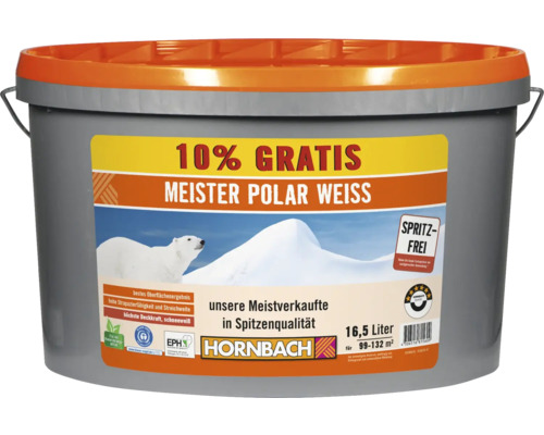 Eimer Meister Polar Weiss Innenfarbe mit 16,5 Liter Inhalt