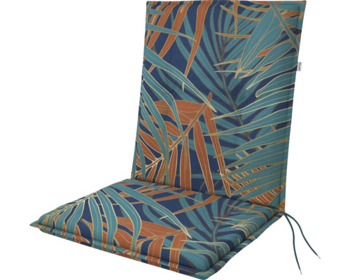 Niederlehner LIVING ca. 100x48x6 cm D. 6914 Auflage für Hochlehner-Gartenstuhl mit Blattmuster