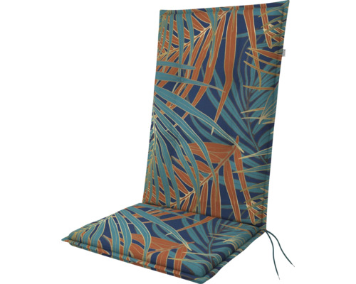 Hochlehner-Auflage mit Pflanzenmuster für Gartenmöbel