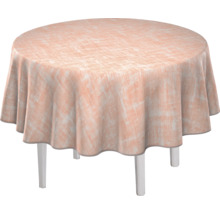 Runder Tisch mit Tischdecke