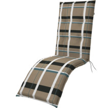 Gartenliegenauflage mit Karomuster