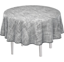 Runder Tisch mit Textiltischdecke
