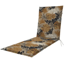 Auflage für Gartenliegen mit Blattmuster