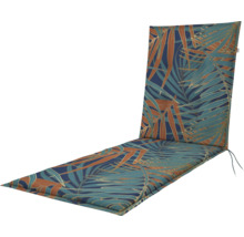 Auflage für Gartenliege mit Pflanzenmuster