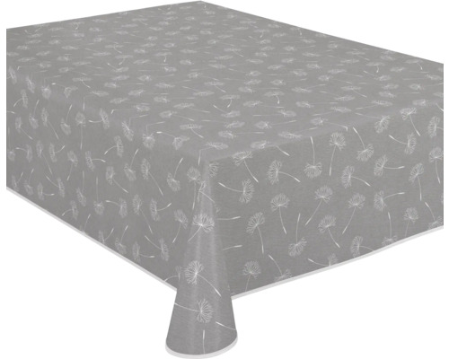 Graue Tischdecke mit Pusteblumenmuster