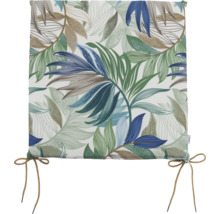 Dekokissen mit Blattmuster und Bindebändern