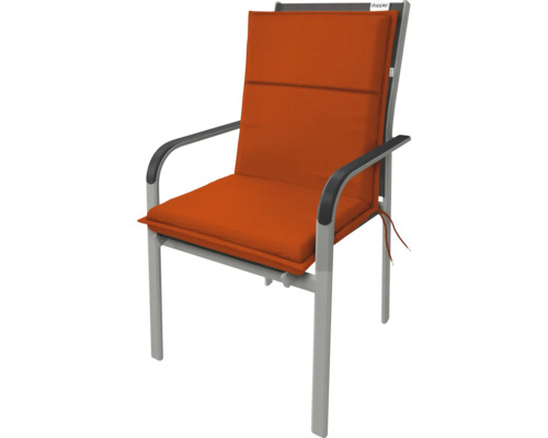Gartenstuhl mit Armlehnen und Polster