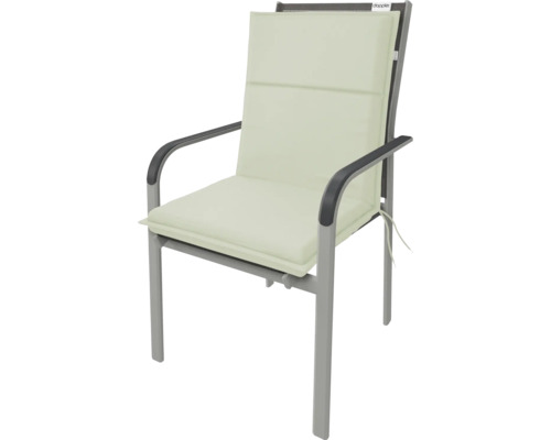 Gartenstuhl mit Armlehnen und Polster