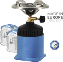 CFH Gasbrenner mit Gaskartuschen und TÜV Süd Siegel