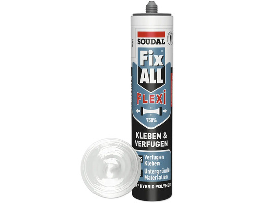 Soudal Fix ALL Flexi Montagekleber weiß 470 g Soudal Fix All Flexi Kleben und Verfugen Hybrid Polymer