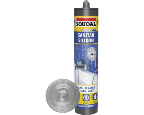 Soudal Sanitär Silikon Kartusche grau