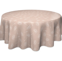 Runde Tischdecke mit Pusteblumenmuster