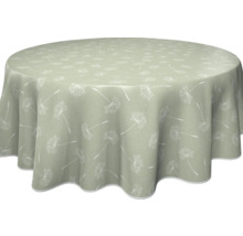 Runde Tischdecke mit Löwenzahnmuster