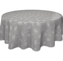 Graue Tischdecke mit Pusteblumenmuster