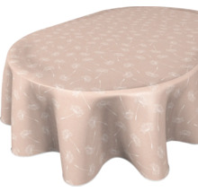 Tischdecke mit Pusteblumenmuster für einen ovalen Tisch