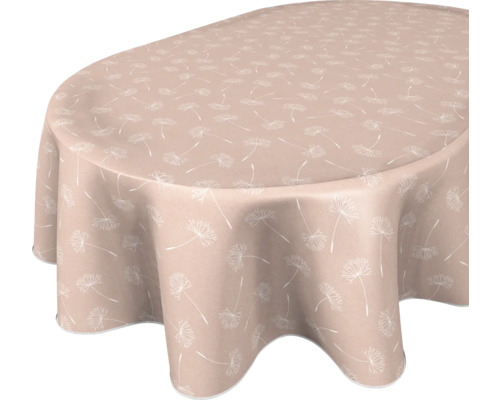 Tischdecke mit Pusteblumenmuster für einen ovalen Tisch