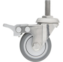 Lenkrolle mit Feststeller und Gewindestift