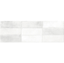 Weiße Wandfliese im Querformat