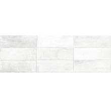 Neun weiße Wandfliesen im Querformat