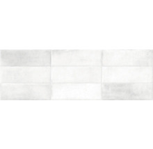 Neun weiße Wandfliesen sind in einem 3x3 Raster angeordnet.