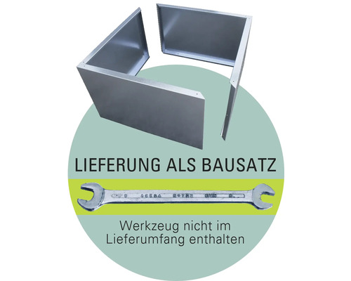 Bausatz aus Metallplatten, Lieferung als Bausatz, Werkzeug nicht im Lieferumfang enthalten.