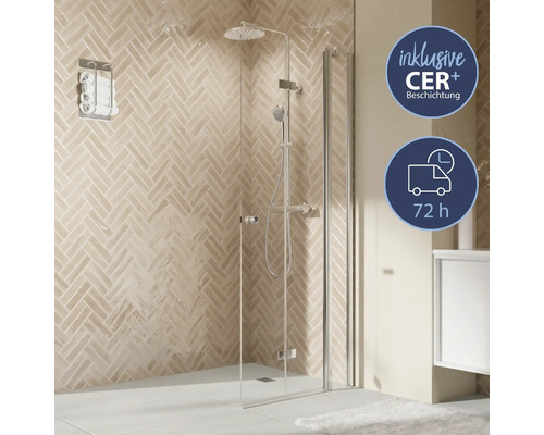 Begehbare Dusche mit CER plus Beschichtung und 72 Stunden Lieferservice