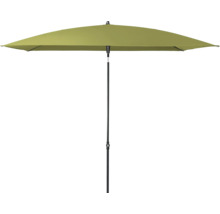 Rechteckiger Sonnenschirm mit schwarzem Mast