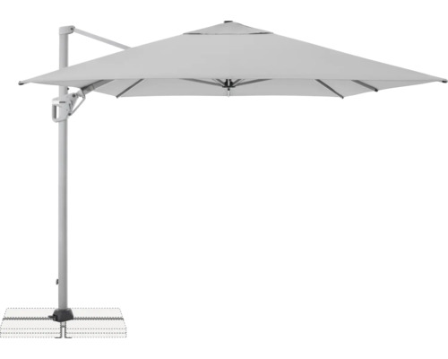 Freischirm mit Standfuß für den Außenbereich