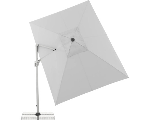 Quadratischer Ampelschirm mit Standfuß