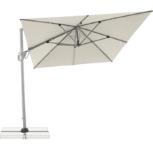 Quadratischer Ampelschirm mit Ständer