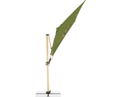 Freiarm-Sonnenschirm mit Holzständer