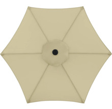 Ansicht von oben eines Sonnenschirms