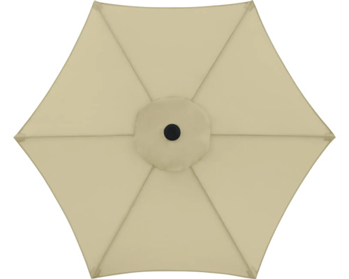 Ansicht von oben eines Sonnenschirms