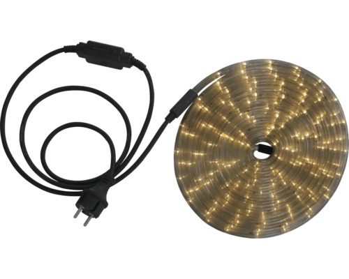 LED Lichtschlauch aufgerollt mit Stromkabel und Stecker