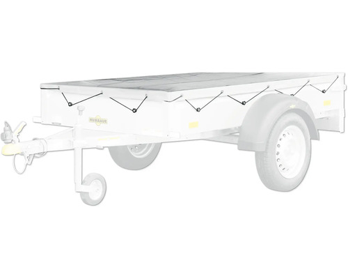 Humbaur Flachplane für Steely / Startrailer grau 2050 mm x 1095 mm Humbaur Anhänger mit Plane