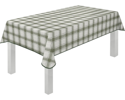 Tisch mit karierter Tischdecke
