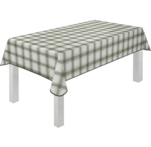 Tisch mit karierter Tischdecke