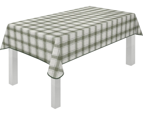 Tisch mit karierter Tischdecke
