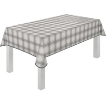 Tisch mit karierter Tischdecke